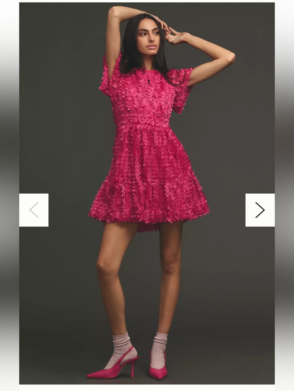 The Somerset Mini Dress: Floral Appliqué Edition Anthropologie SOLD OUT